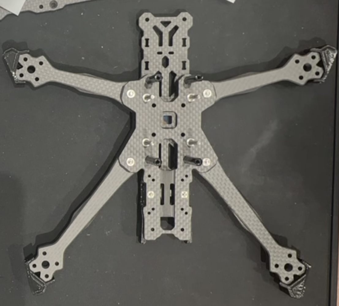 Frame assembled with standoffs